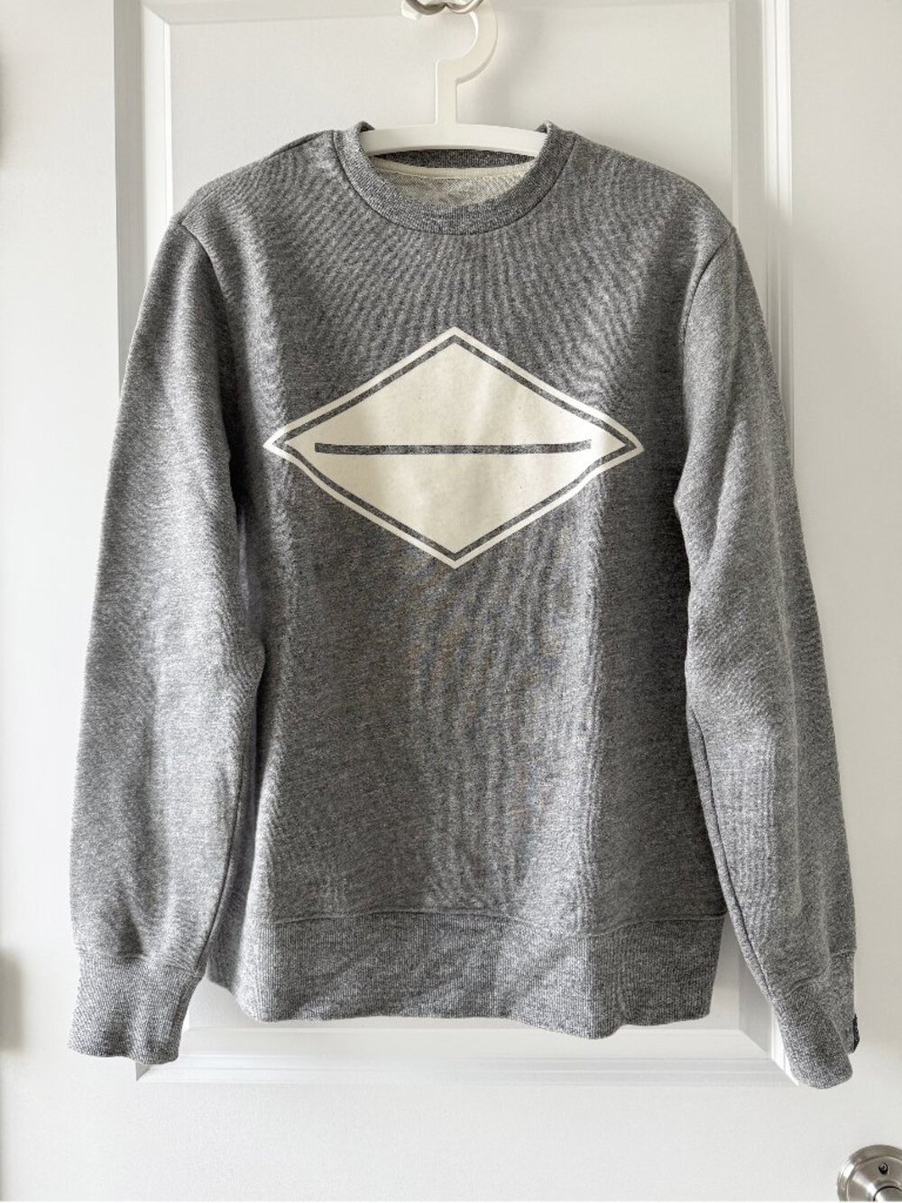 RAG & BONE Men's Diamond Graphic Sweatshirt – Heather Gray – Size S – NWOT